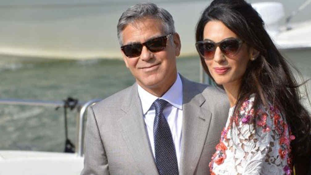 George Clooney y su esposa Amal Alamuddin (Foto: huffingtonpost.co.uk/ Getty Images)