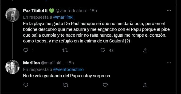 Una tuitera planteó un escenario hipotético y miles de argentinas confesaron qué jugador les gusta