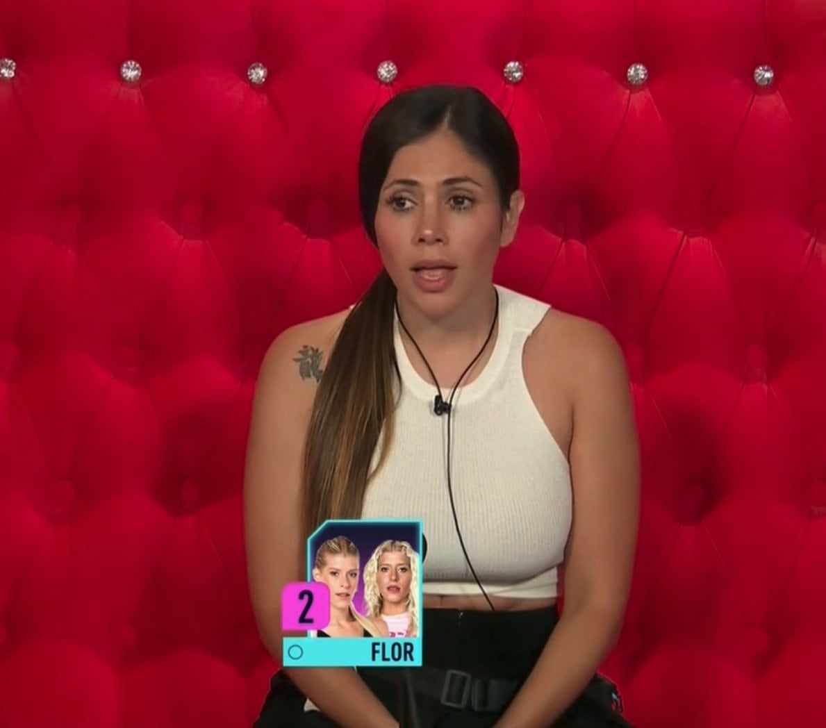 Romina entró al confesionario a nominar