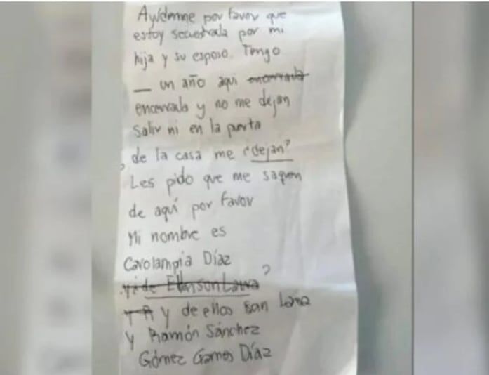 La carta se volvió viral en las redes sociales.