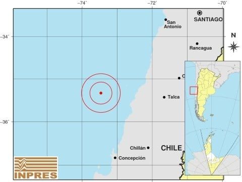 Sismo de magnitud 5.1 (6.18 del lunes)