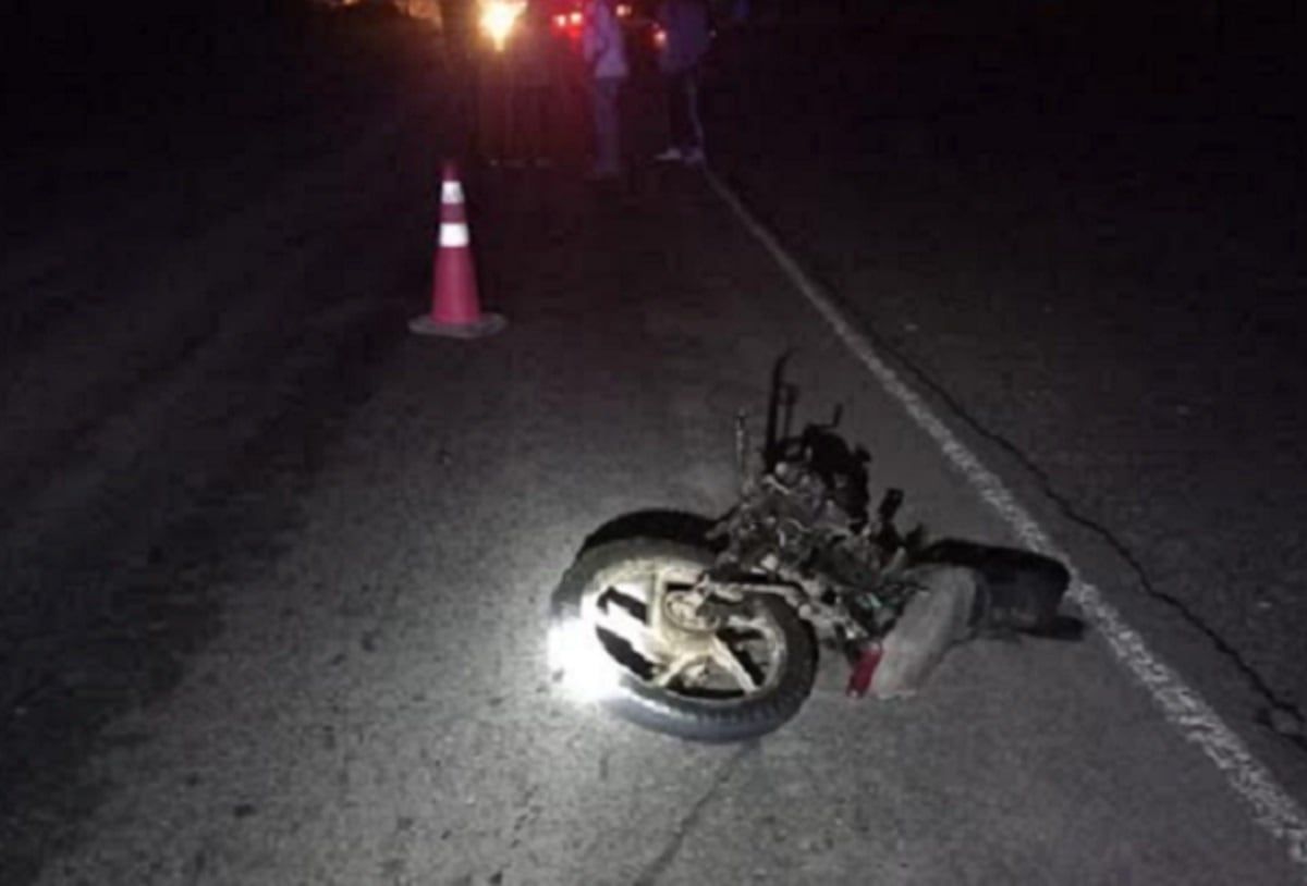 Choque fatal entre una moto y un camión en Lavalle (Prensa Ministerio de Seguridad y Justicia)