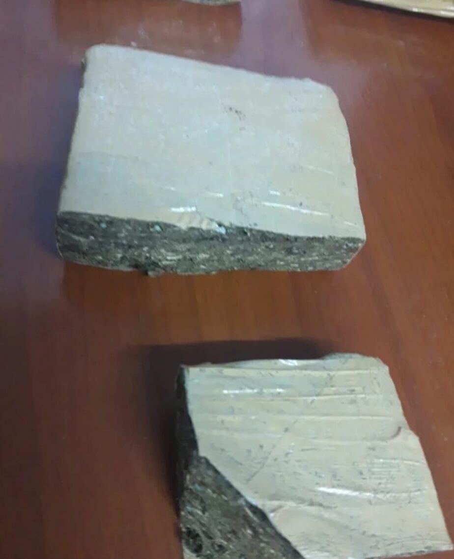 Trozos de marihuana. /Gentileza