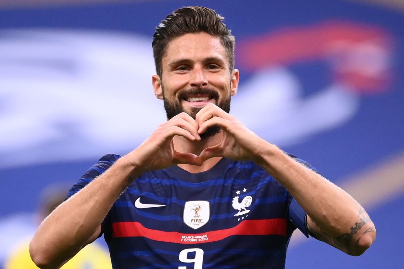 Olivier Giroud anotó cuatro goles hasta ahora en el Mundial de Qatar.