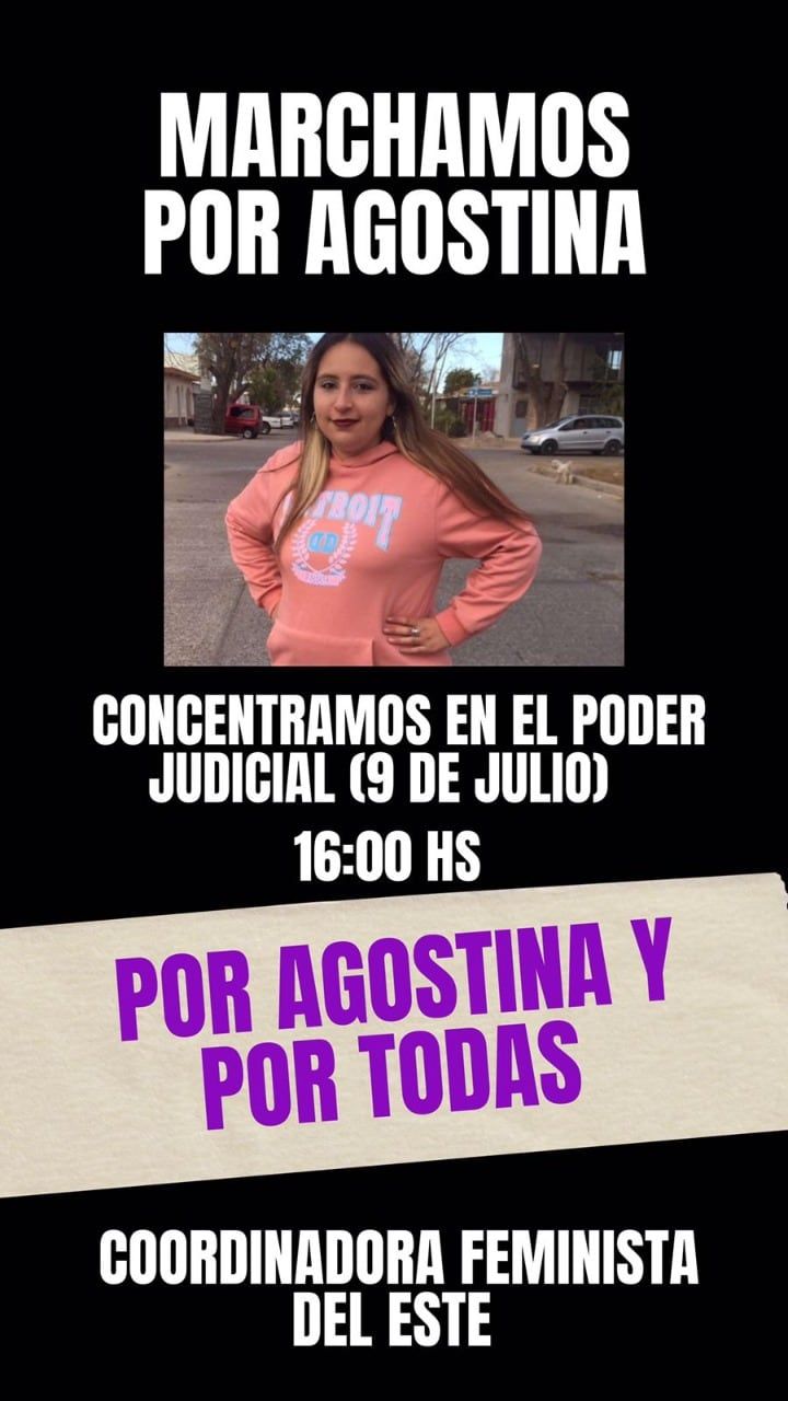 Marcha en pedido de justicia por Agostina Trigo.