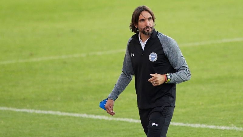 Diego Martínez cuando dirigió a Godoy cruz, sin mucho éxito.