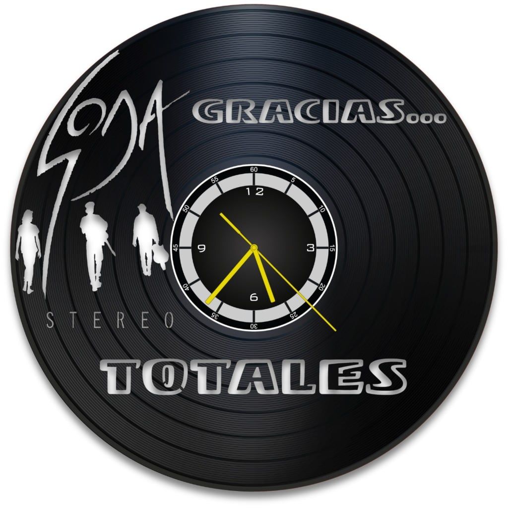 Cómo hacer un reloj de pared con discos de vinilo