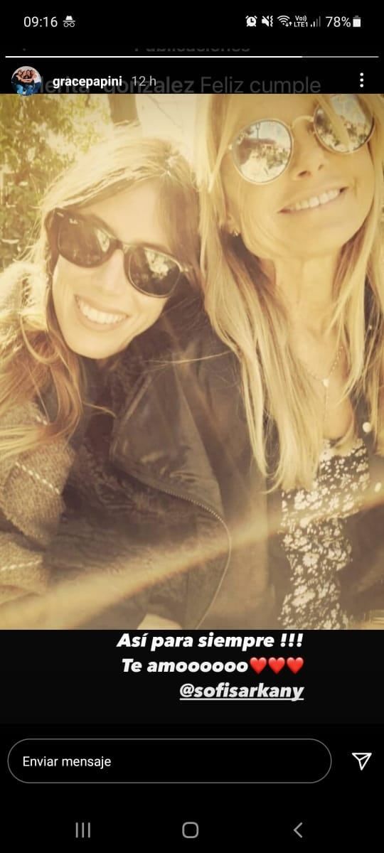 El mensaje de Graciela Papini (@gracepapini) para su hija fallecida Sofía Sarkany -