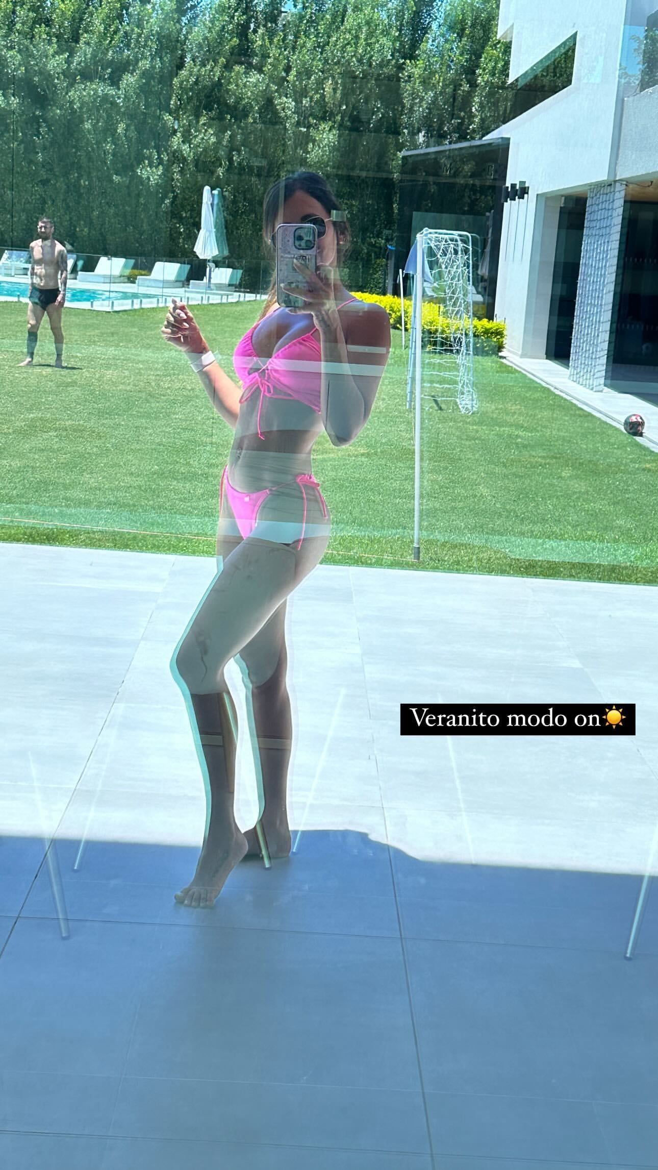 Antonela Roccuzzo impactó desde Rosario.