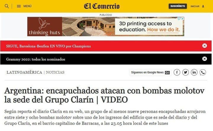 repudio de medios del mundo