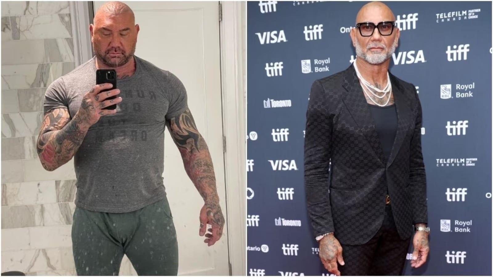 El Ex Luchador Y Actor Dave Bautista Mostr Su Cambio F Sico Para Su 