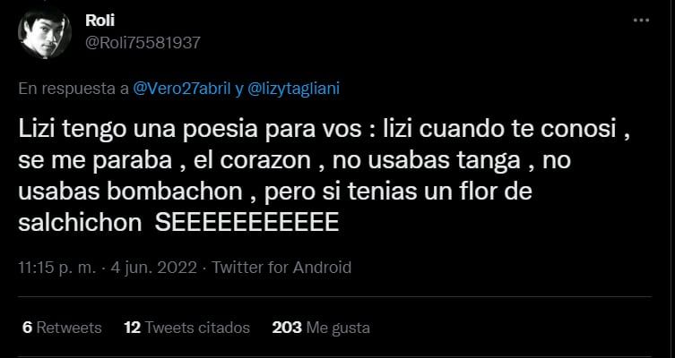 Lizy ubicó a un transfóbico en las redes sociales