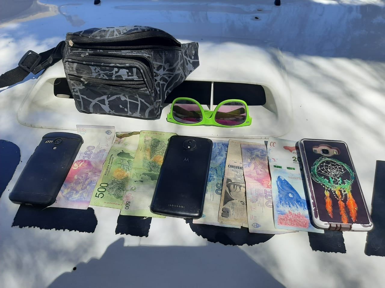 Los elementos robados. /Ministerio de Seguridad