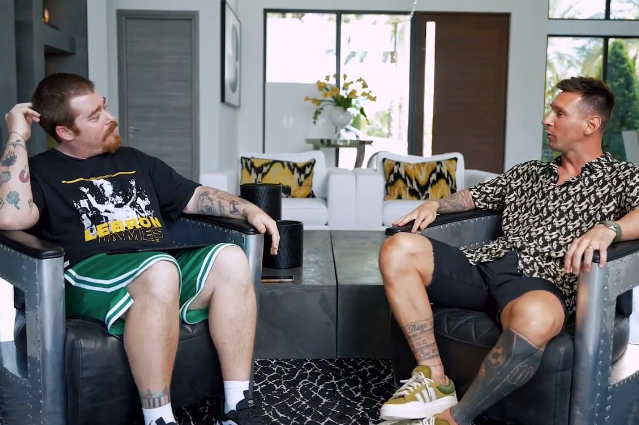 La entrevista de Messi en Olga. (Captura)