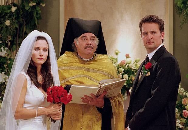 Courteney Cox y Matthew Perry eran pareja en la ficción