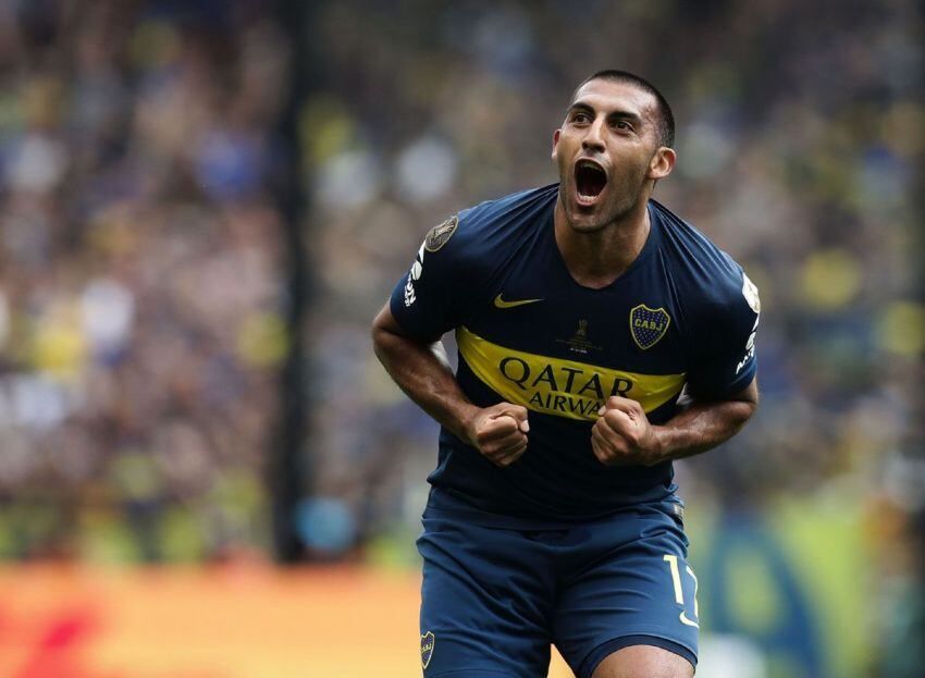  Foto: AFP | Ramón Wanchope Ábila celebra su gol, el primero de Boca    