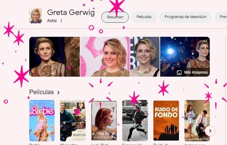 Esto pasa si buscas los nombres de los protagonistas de la película en Google