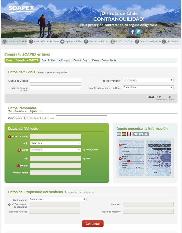 SOAPEX | Cargar los datos personales.