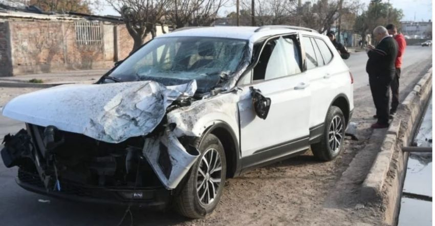 La Tiguan minutos después de los siniestros. José Gutiérrez / Los Andes