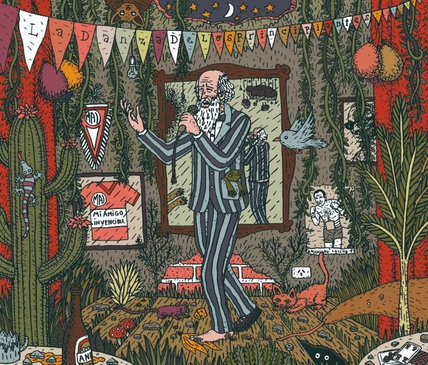 Arte de tapa del disco “La danza de los principiantes” de la banda Mi Amigo Invencible.