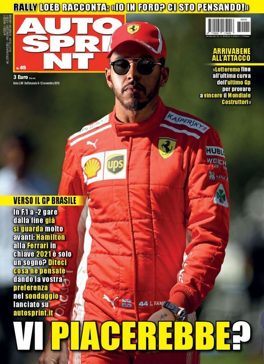  Hamilton Ferrari | A Lewis Hamilton se le consultó si algún día correría en otro equipo que no sea Mercedes y dijo: “Nunca digas nunca”.    