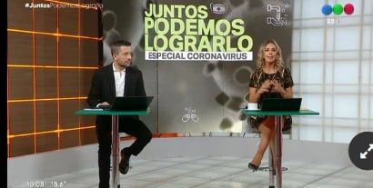 
    "Juntos podemos lograrlo", nuevo noticiero matutino en Telefe. Gentileza
   