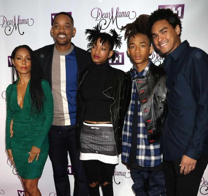 La esposa de Will Smith antes de perder el cabello.