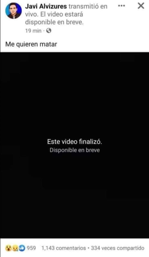 Un periodista transmitió en vivo el intento de asesinato que sufrió en carne propia.