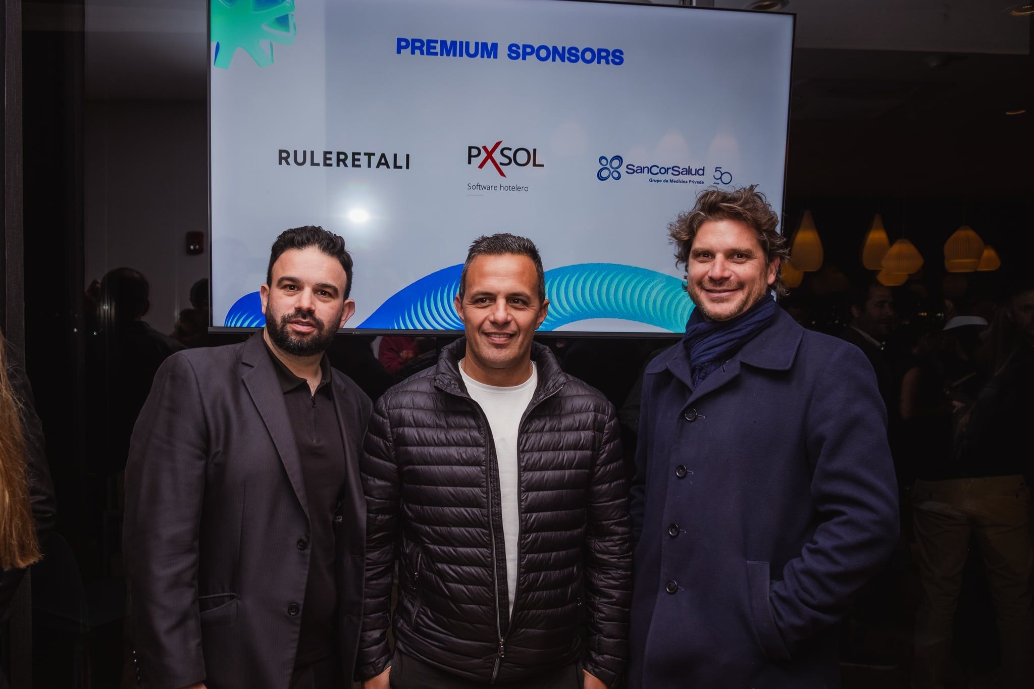 Eduardo Meljin, Leonardo Ledesma y Lucas Carballo.