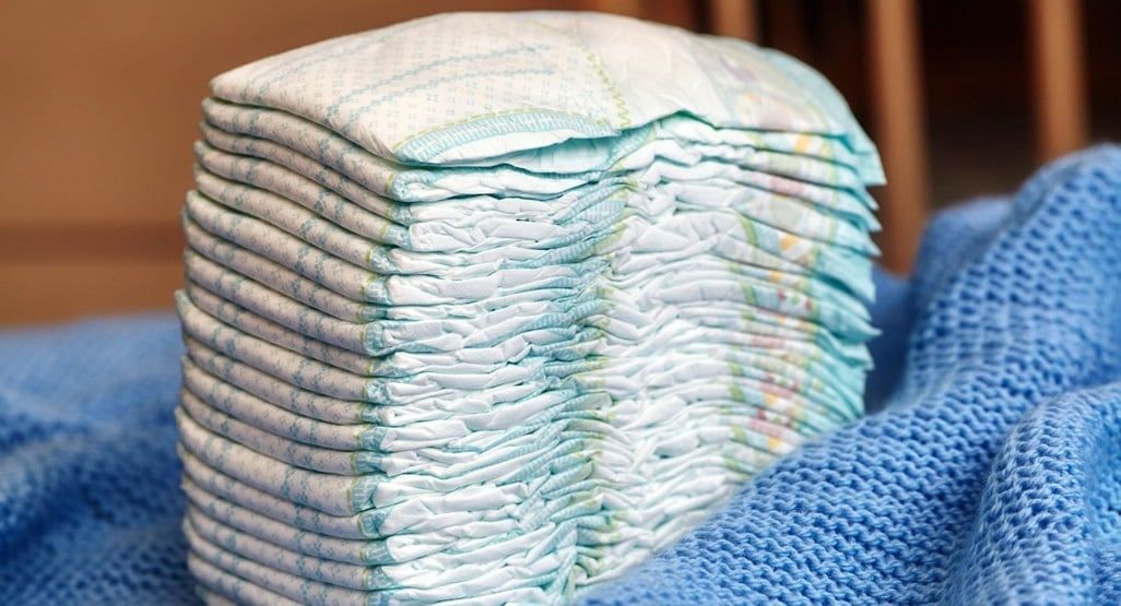 Pañales descartables.