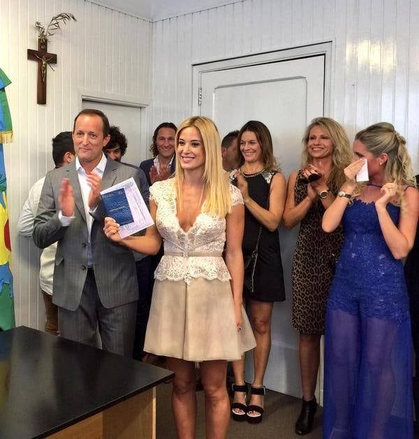 Así se vistieron las chicas para la boda de Cirio e Insaurralde
