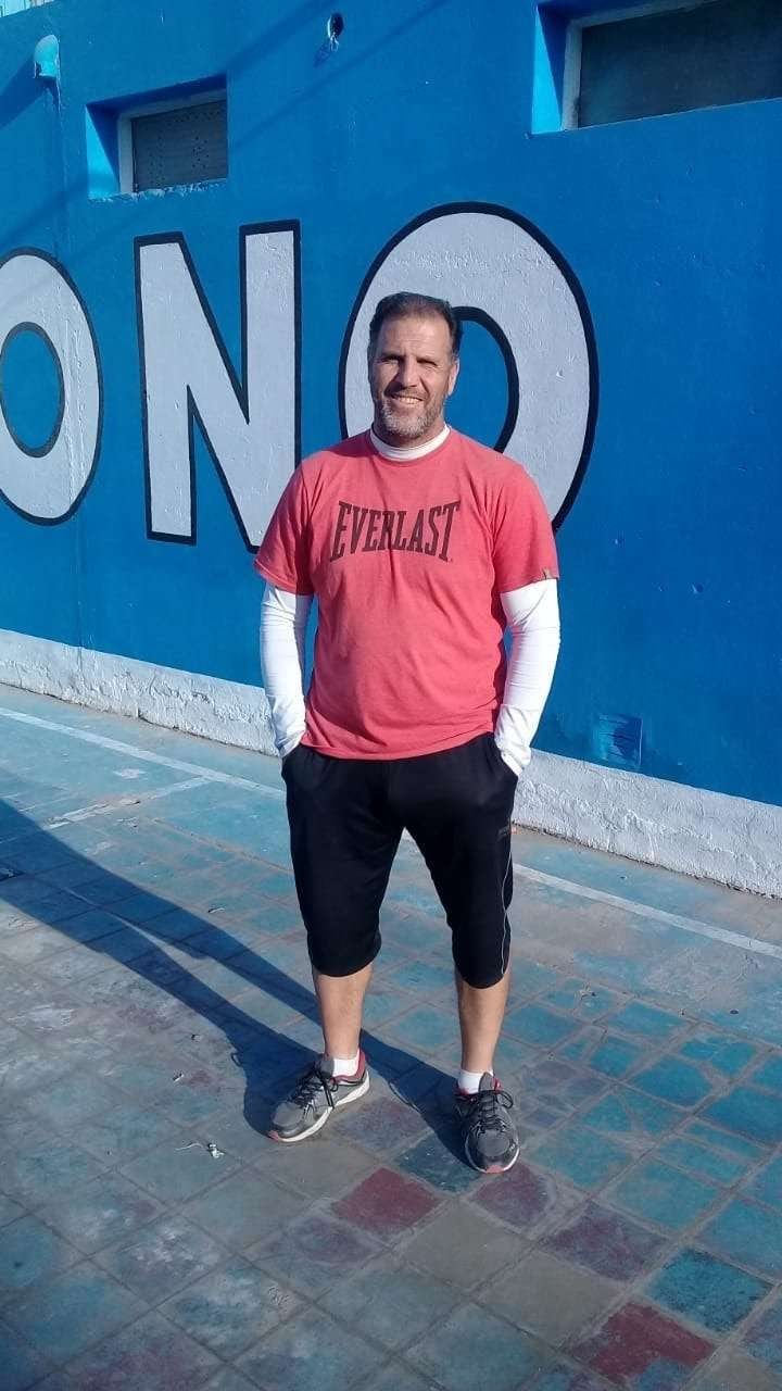 
    Andrés lavorante, cuando dirigía a Sportivo Del Bono de San Juan. (Foto / Gentileza)
   