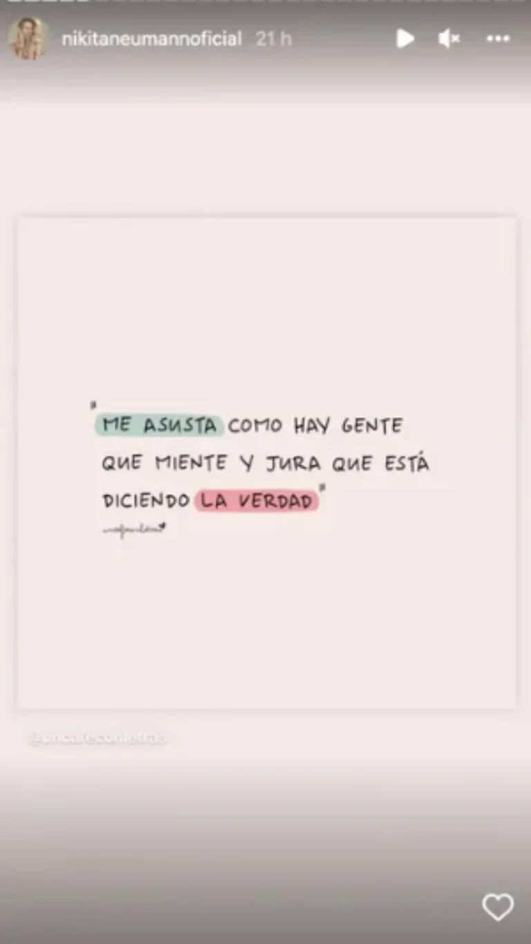 Fuerte mensaje de Nicole Neumann