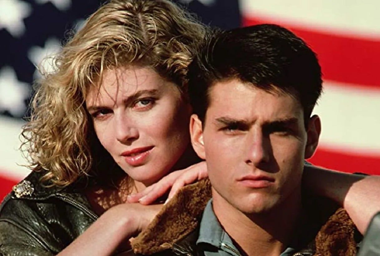Cruise junto a Kelly McGillis, Charlotte en "Top Gun". (Archivo)