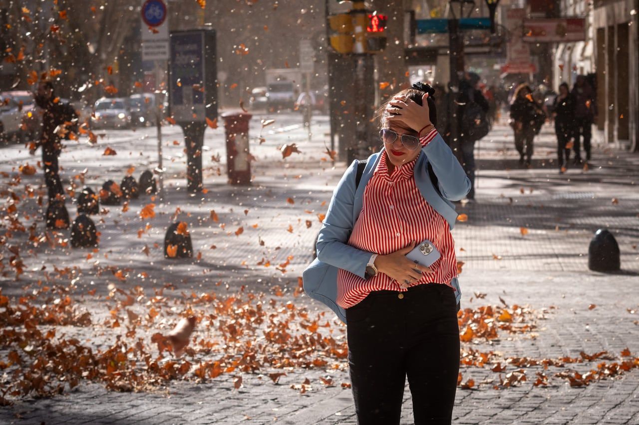 Múltiples actividades que tendrían lugar el fin de semana se suspendieron en la provincia de Mendoza a causa del viento Zonda.
 
Foto: Ignacio Blanco / Los Andes