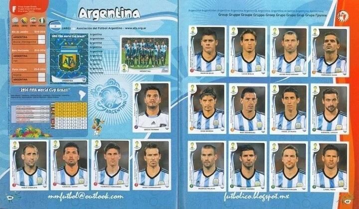 Álbum del Mundial del 2014 / Gentileza: Diario con Vos