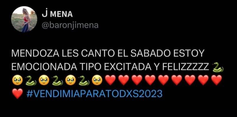 Posteo de Jimena Barón sobre VPT.