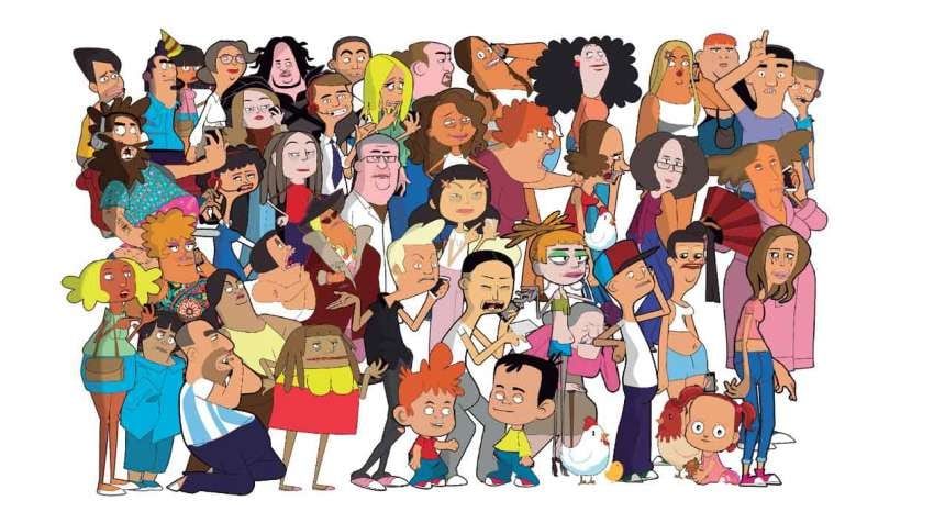 
Los personajes de Gente Rota  | Gentileza
   