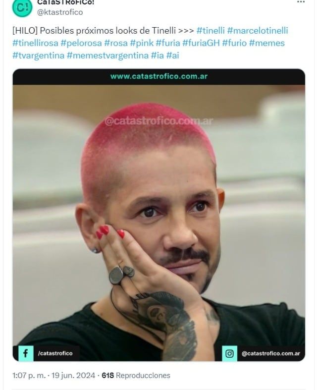 Los usuarios de las redes no perdonaron el cambio de look del conductor y los memes estuvieron a la orden del día.