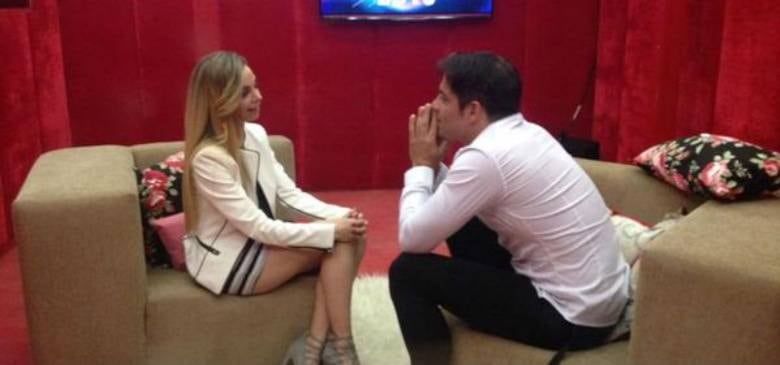 Francisco Delgado con Gisela Bernal en la casa de GH