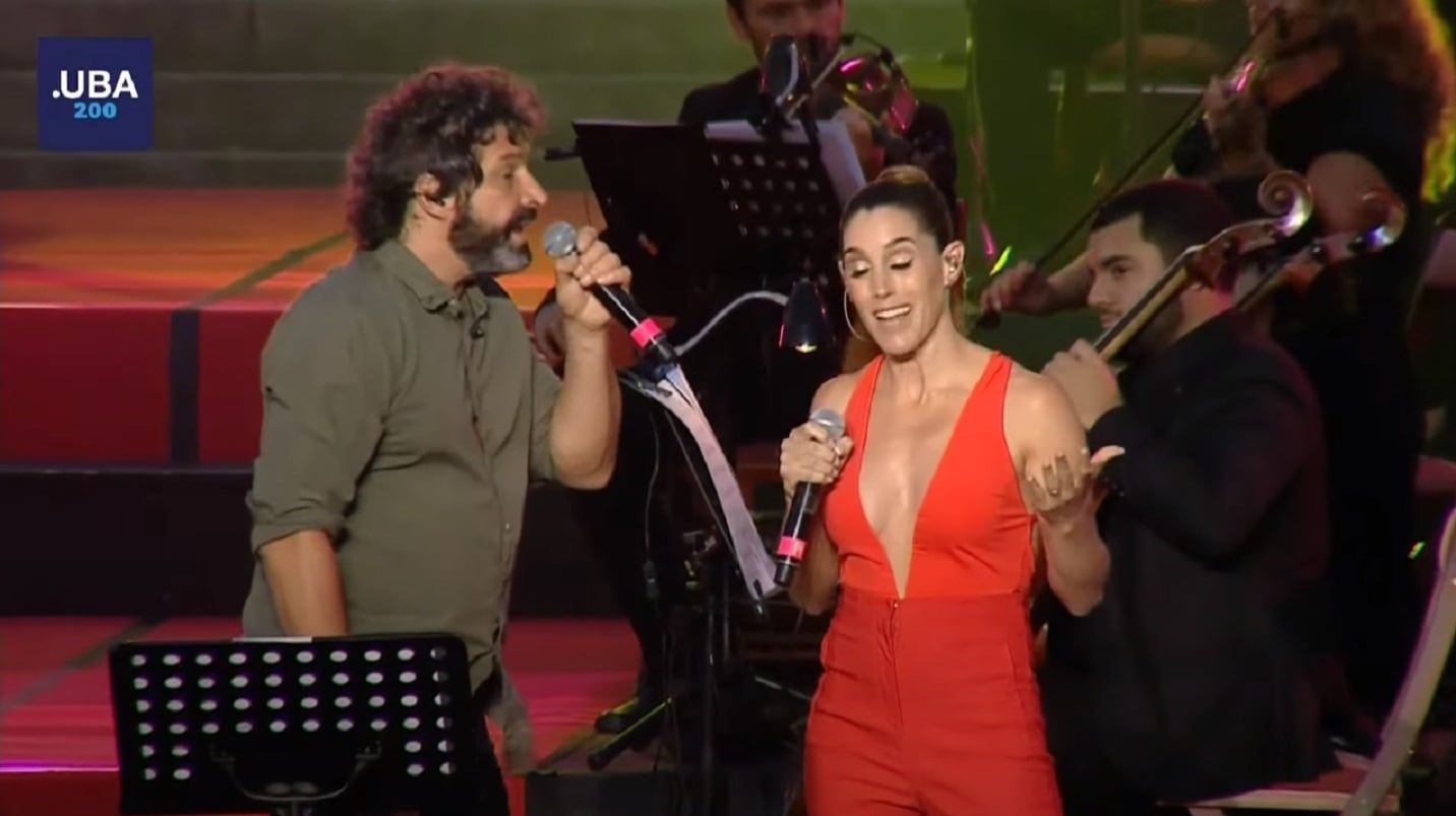 La Sole e Iván Noble en el show de la UBA -