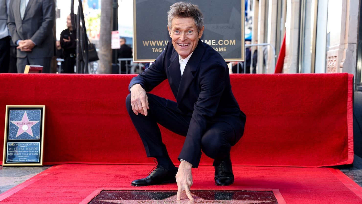 Willem Dafoe recibió su estrella en el Paseo de la Fama. / Gentileza