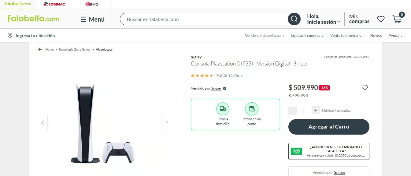 PlayStation precio en Chile.