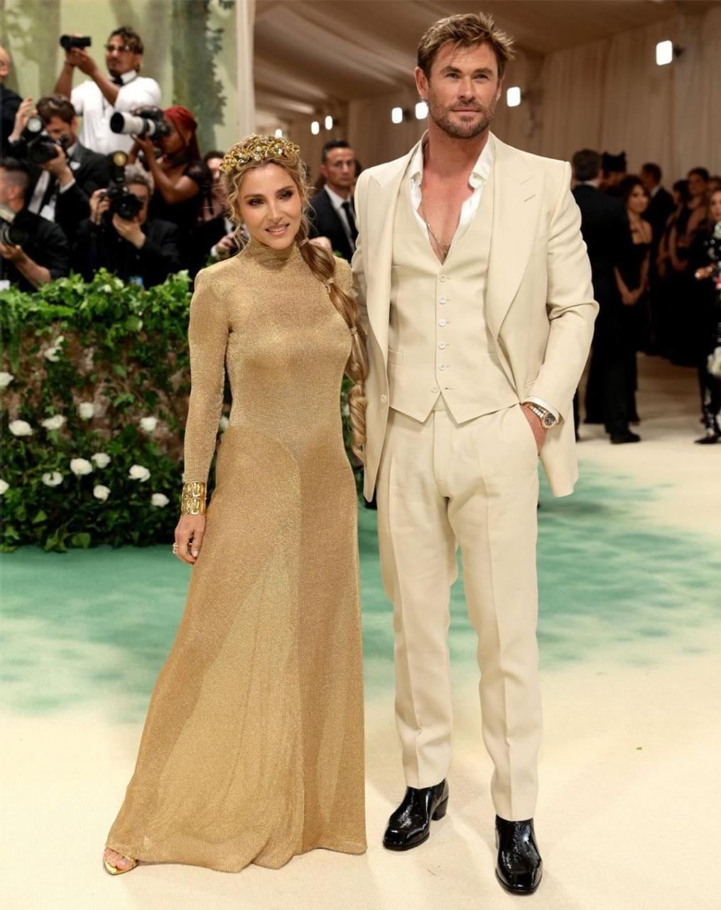 Chris Hemsworth y Elsa Pataky en la Met Gala 2024 - Getty Images.