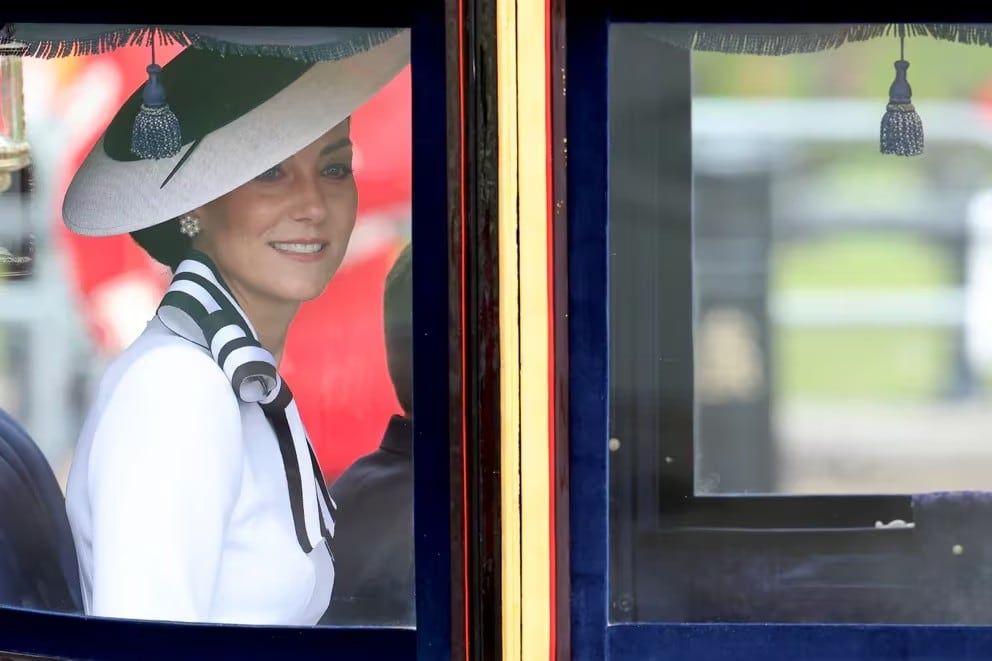 Kate Middleton, princesa de Gales, reapareció en público (Chris Jackson/Getty Images)