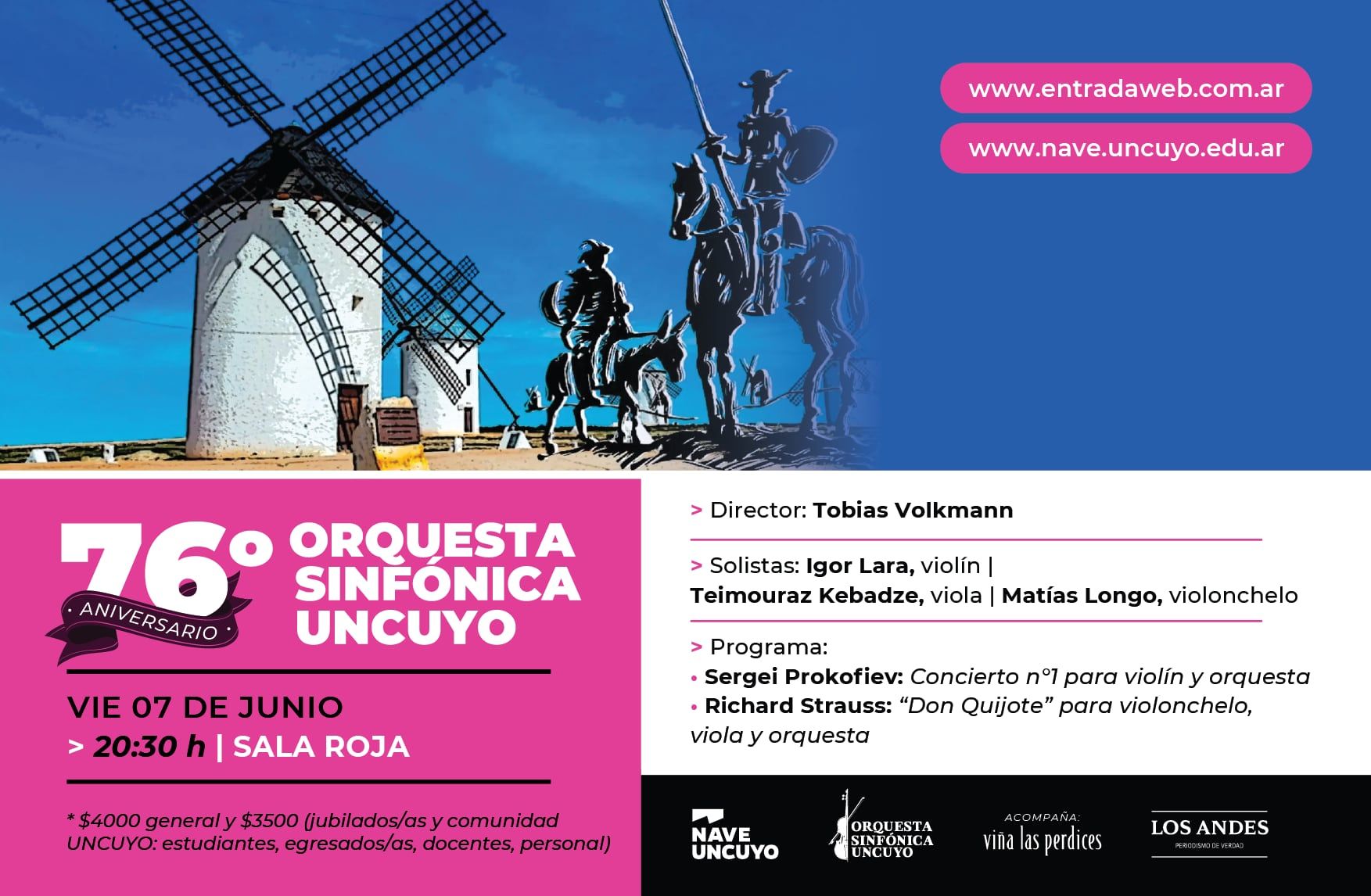 La Sinfónica de la UNCuyo celebra su 76° Aniversario