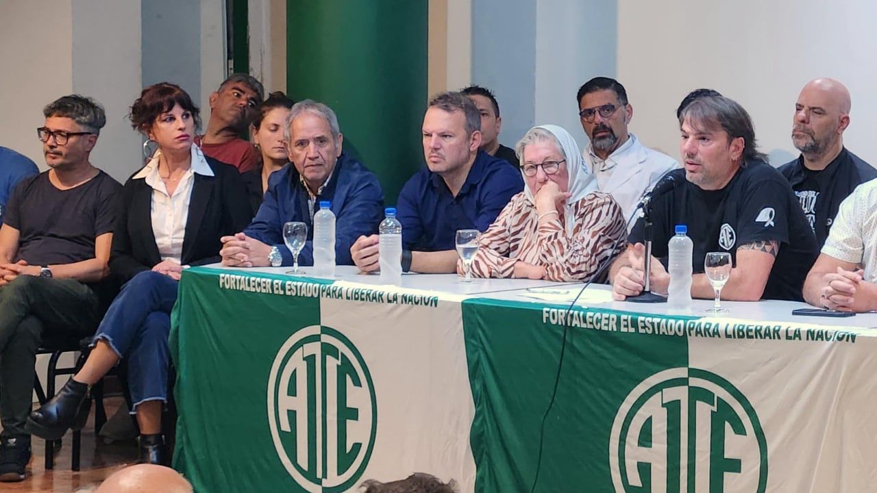 Conferencia de prensa ofrecida por el titular de ATE Capital, Daniel Catalano. Foto archivo: Noticias Argentinas