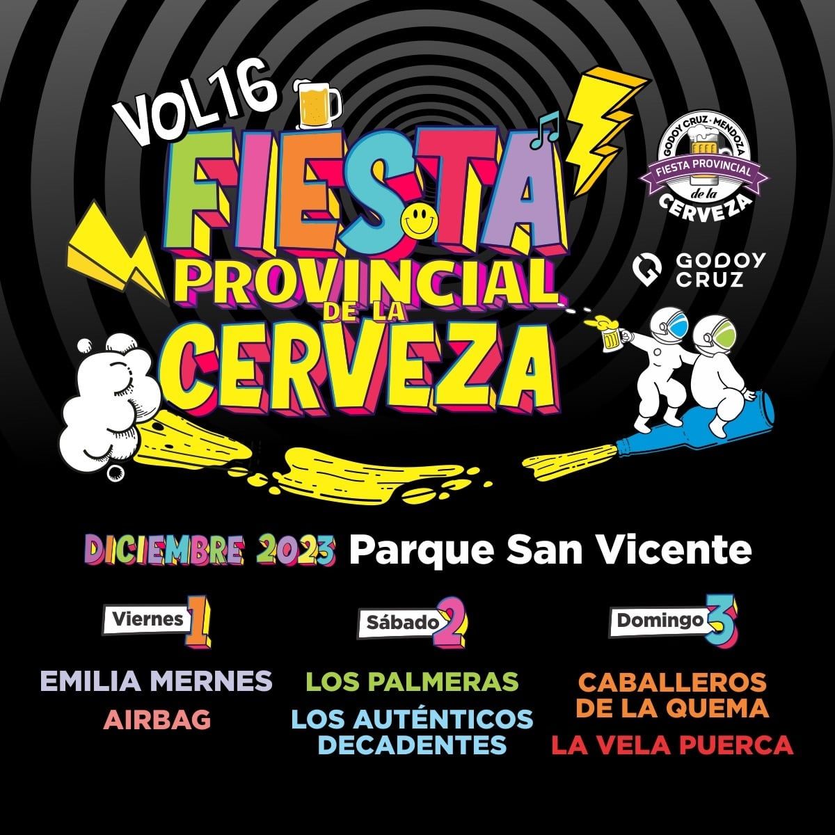 Fiesta Provincial de la Cerveza 2023: grilla de artistas confirmados