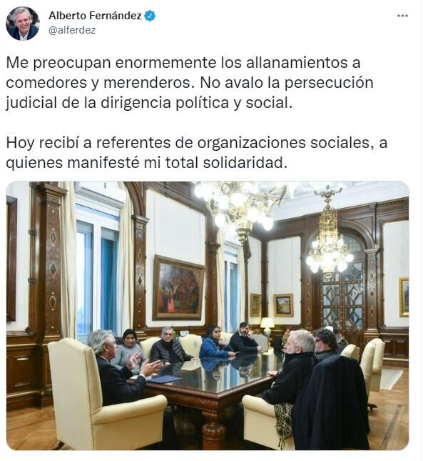 Twitter Alberto Fernández