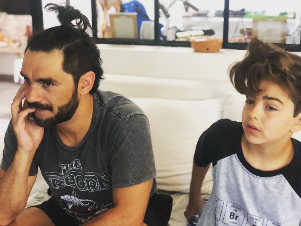 Los hijos de Gonzalo Heredia y Brenda Gandini. Gentileza Instagram.